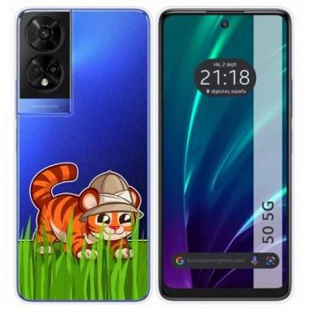 Funda Silicona Tigre para TCL 50 5G