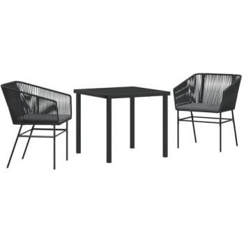 Conjunto de Comedor Exterior 5 Piezas con Cojín Marrón