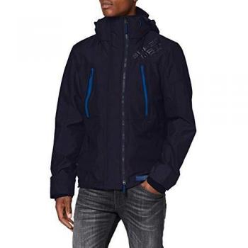 Superdry Polar Wind Attacker Blouson à capuche, Bleu (Nu Navy A7P), L Homme