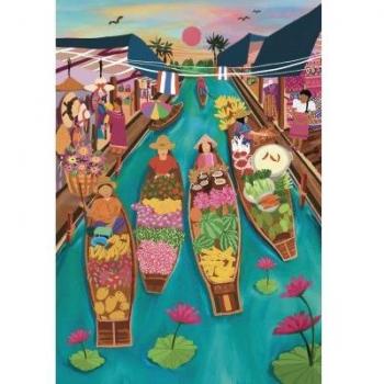 Puzzle des Souvenirs Marché Flottant en Thaïlande Pieces & Peace