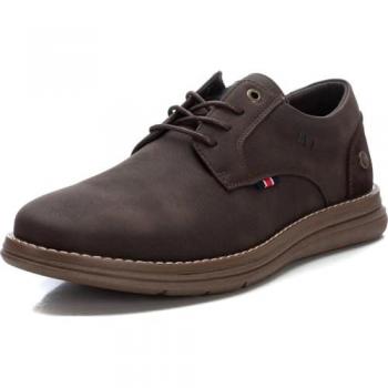 Zapatos de cordones casuales para hombre estilo blucher marrón 172186