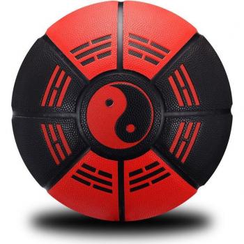 Abrigo deportivo de cuero sintético, forro de butilo, estampado de Taiji Bagua, pelota premium 7