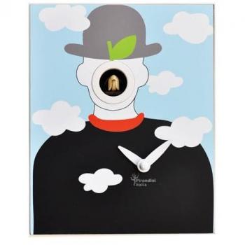 D'Apres Magritte Orologio Cucù da Parete 16,5x20x10 cm – Pirondini