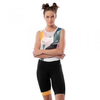 Siroko BX Damen Radsport Trägerhose Schwarz-Orange