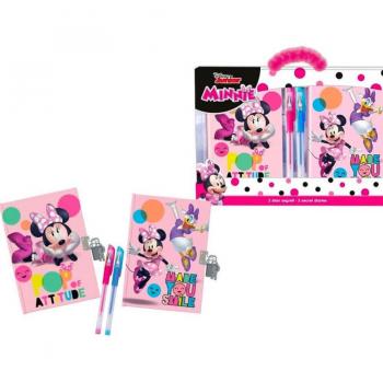 Coccole di Minnie: Set Diario, Lucchetto e Penne Glitter
