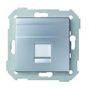 Piastra Piatta Simon 82 RJ45 1 Amp Freddo In Alluminio V&D CG 82005‑93