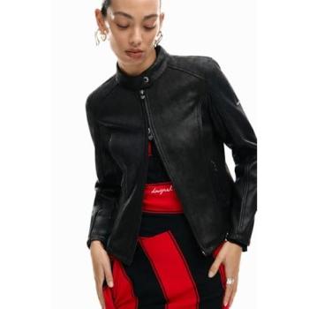 Black Desigual XS Leather Jacket