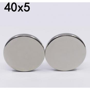 Neodymium Disc Magnet 40x5mm N35