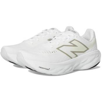New Balance Women's Fresh Foam X 1080v14 in Weiß mit Goldakzenten