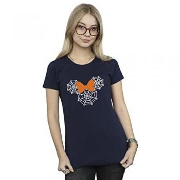 Minnie Mouse Web Design Cotton Shirt – Women's Navy XL
