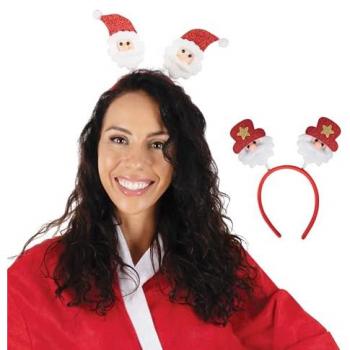 Serre‑tête festive « Père Noël » – Modèle aléatoire, couleur rouge & blanc (Garantie 2 ans)
