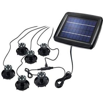 Solar‑Strahler Unterwasser‑Set Super Splash Outdoor – 6er Pack, 102150, LED, Kaltweiß 6000 K
