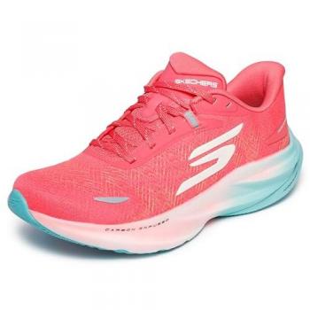 Skechers Donna Aero Spark Sneaker Corallo 38 Vegan Lavabile Arch Fit Hyper Burst