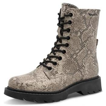 Tamaris Botines Versátiles: Beige y Negro con Cordón