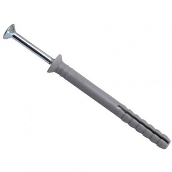 MasonMate Pack 100: 6×60 mm Nylon Hammer‑In Fasteners (Model 0837M490055)