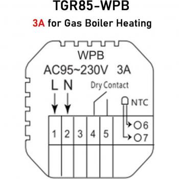 Thermostat Beok pour chaudière à gaz et chauffage au sol