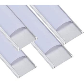 Pack x4 Perfiles de Aluminio Curvo para Tira LED