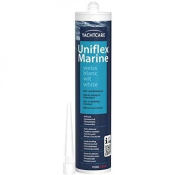 Mastic blanc joint collage étanchéité Uniflex marine Yachtcare résiste eau mer