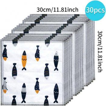 Torchon JOYBOS en Coton, Super Absorbant, 8 Couches, Réutilisable