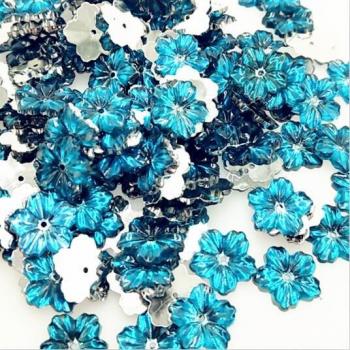 Cabujones Acrílicos de Peonía, 100 Piezas Multicolor, 13mm para Decoración de Joyería