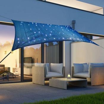 Ombra Azzurra 100 Leds 2×3 m Parasole