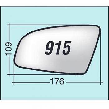 Vetro specchio retrovisore curvo e cromato per Audi A4 01-07