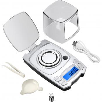 Micro‑Gewichtsskala 0,001 g – Digital, USB, für Labor und Schmuck