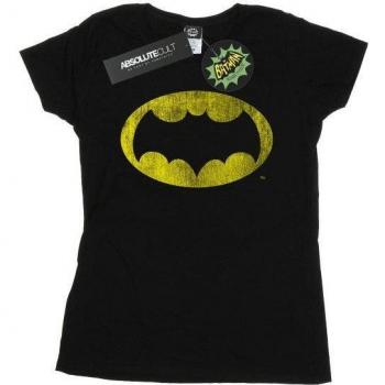 T-shirt en coton Femme Batman Logo Rétro