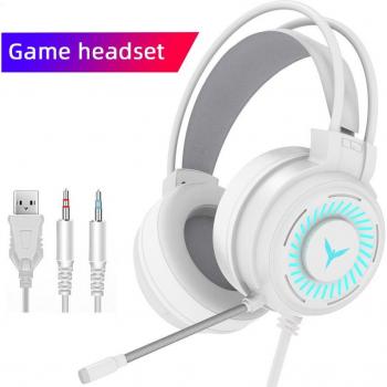 Auriculares para PC con sonido envolvente 7.1 y luz LED