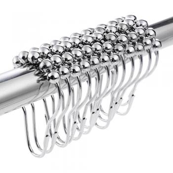12 Pcs Bathroom Curtain Hooks