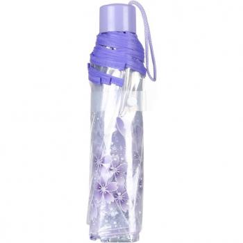 Clear Multicolor Cherry Blossom Mushroom Apollo Sakura 3-Fold Long-Handle Umbrella #45