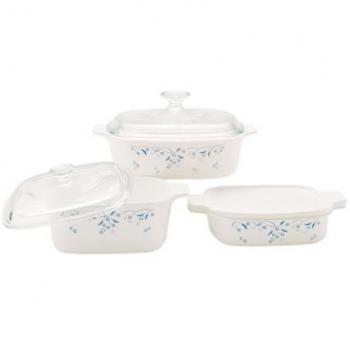 CorningBlu Prova Set Casseruole Rettiline 6x