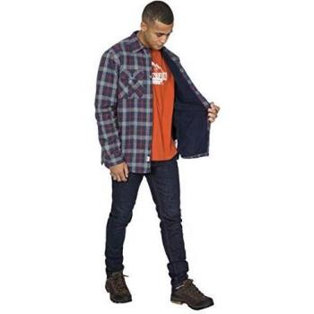 Camisa de Manga Larga Hombre Trespass Cuadros Azul