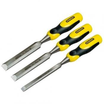 Stanley Juego de formones de acero 10, 15, 20mm