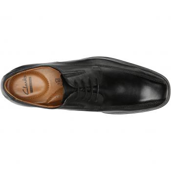 Clarks Herren Lederschuh Tilden Walk Oxford, Schwarz, 49.5 EU