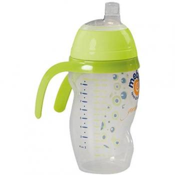 Mebby 92608 Easy Cup Tazza Antigoccia, Beccuccio in Silicone, Verde, 6+ Mesi