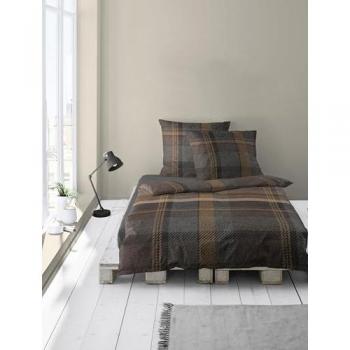 Bierbaum 4046 „Marone“ – 135 × 200 cm Renforcé-Bettwäsche