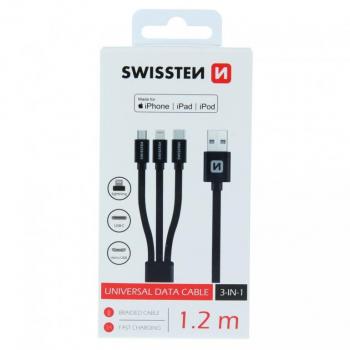 Swissten USB-C Textil Universal Kabel