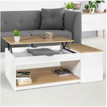 Mesa Elevable de Centro Elea con Acabado Haya