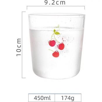 Taza de vidrio para bebidas frías y calientes