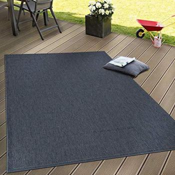 Tappeto Tondo per Esterni e Interni Navy 160 cm