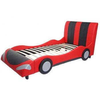 MCW-E14 Kinderbett im Autodesign, schwarz-rot