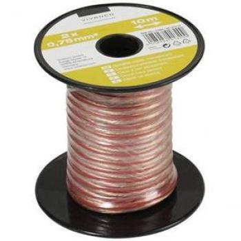 Vivanco Minispule‑Lautsprecherkabel 2 × 0,75 mm², 10 m (46820) – Audio‑Video‑Kabel