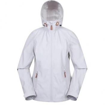 Women's Iona Beige Softshell Hooded Jacket – Size 22