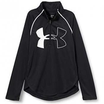 Maglia Under Armour Tech Graphic 1/2 Zip con Grande Logo – Nera