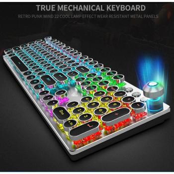 Backlit Punk Style Mechanical Keyboard