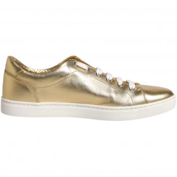 Gold Leather Logo London High‑Top Sneakers – Men's US 8.5 / EU 41.5
