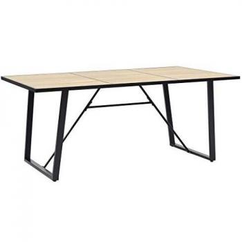 Chêne Table de repas vidaXL 200×100×75 cm MDF