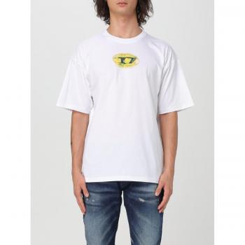T-Shirt Diesel Phosphorescent Blanc XL