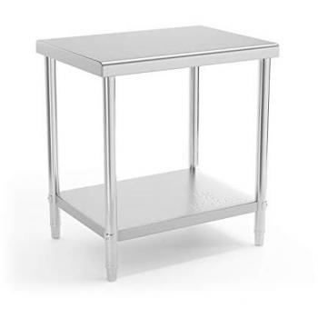 Plateau inox Royal Catering – 80 cm × 60 cm, charge 190 kg, 2 niveaux